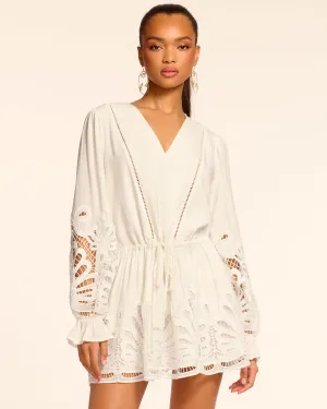 Ingrid Long Sleeve Eyelet Mini Dress