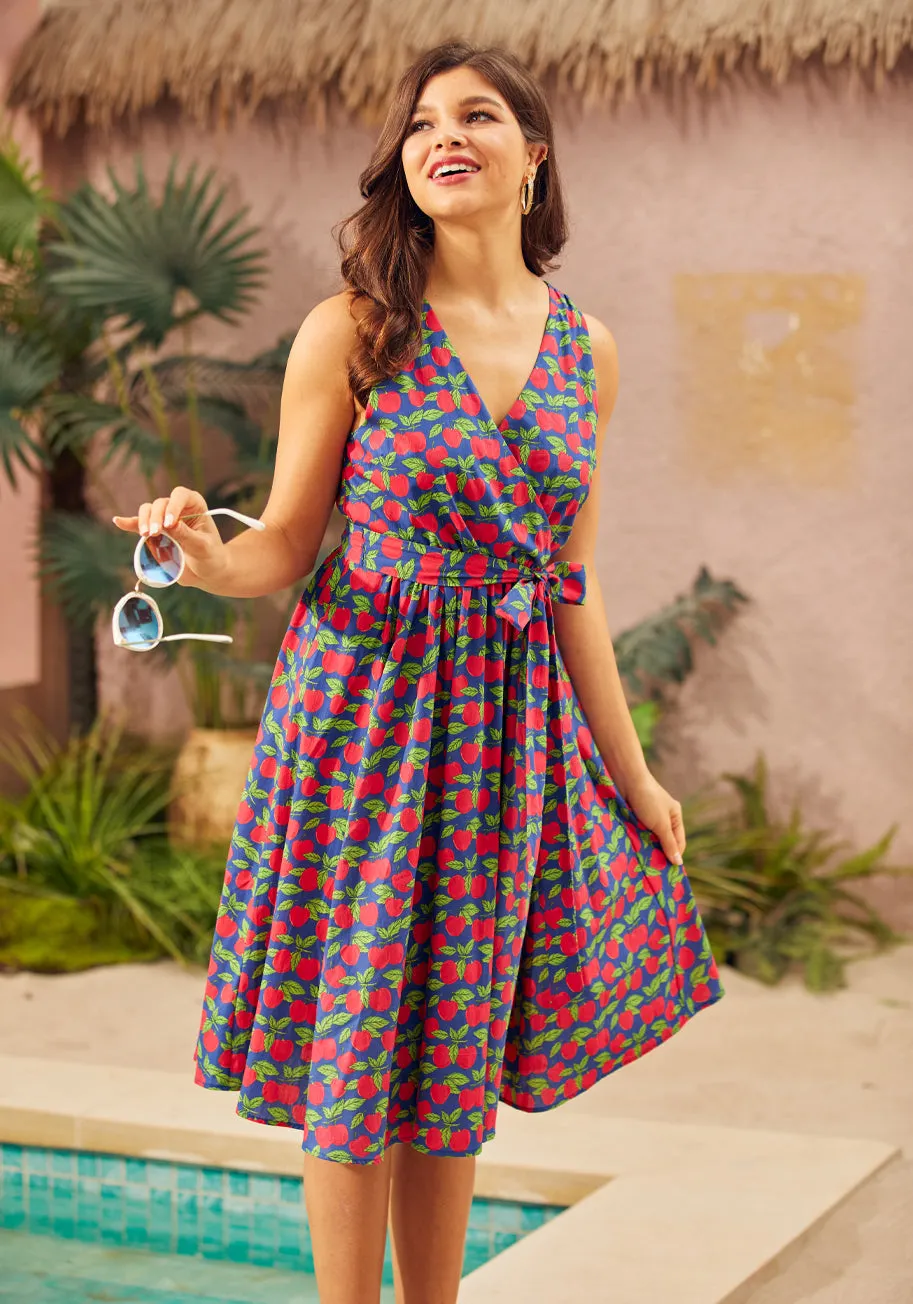 Instant Energy Faux-Wrap Dress