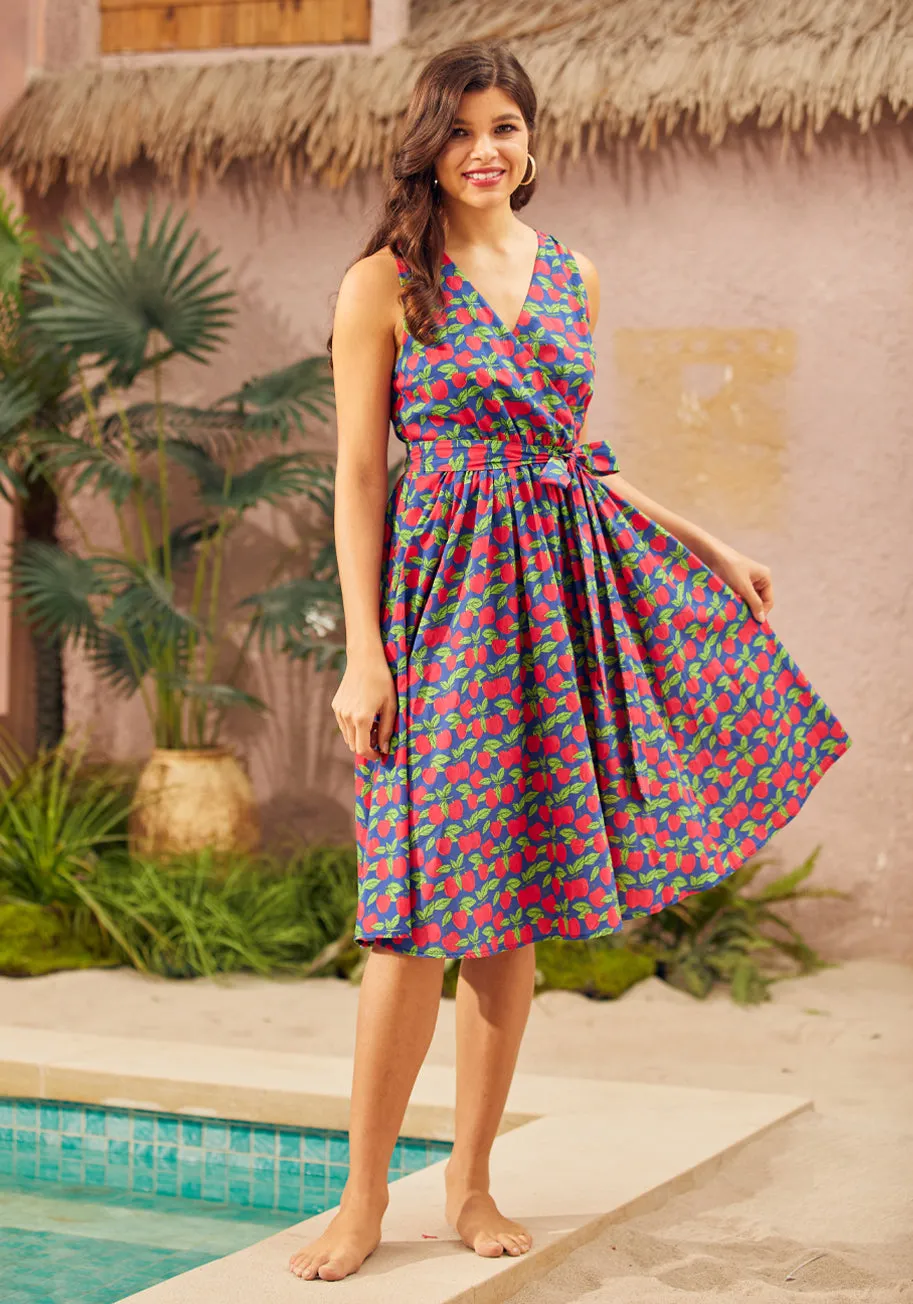 Instant Energy Faux-Wrap Dress