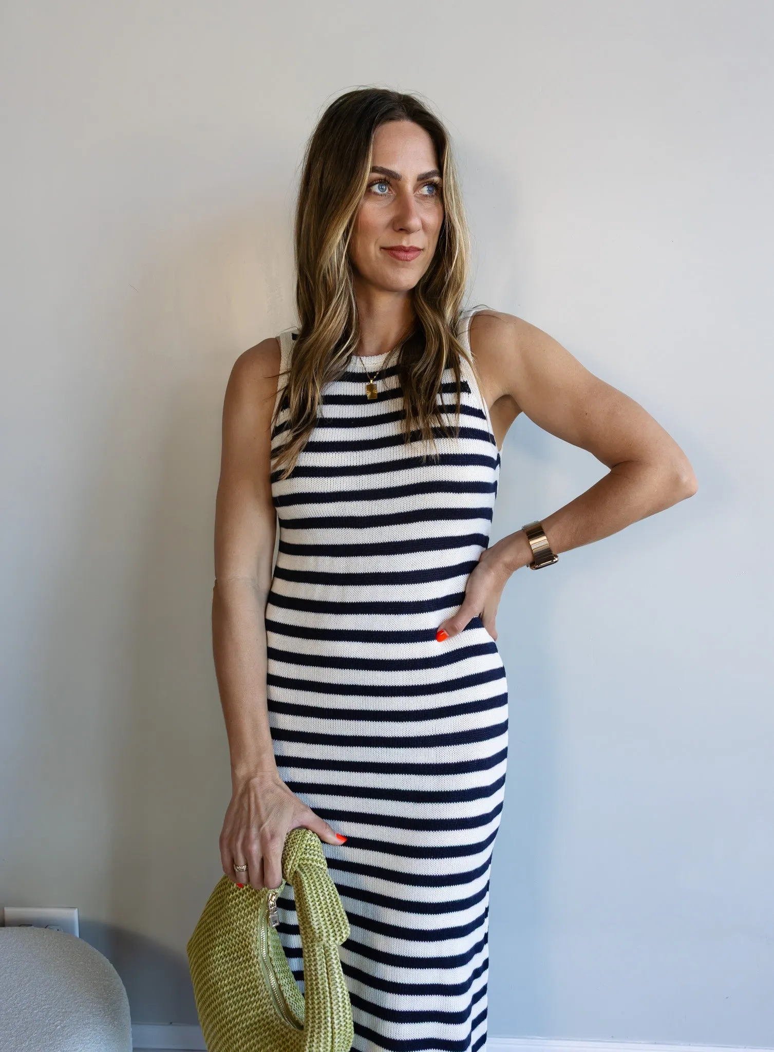 Isla Sleeveless Striped Maxi Dress