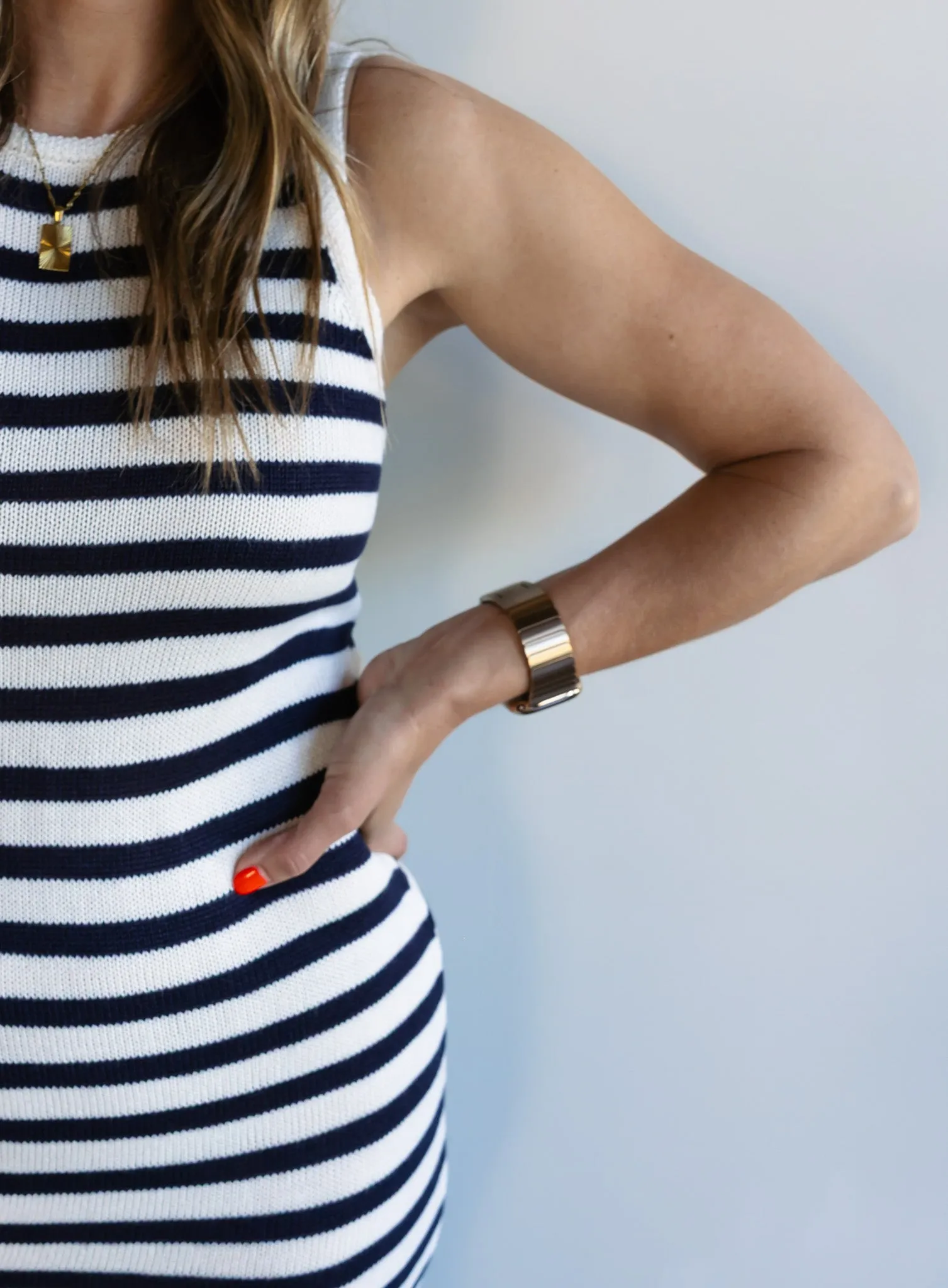 Isla Sleeveless Striped Maxi Dress