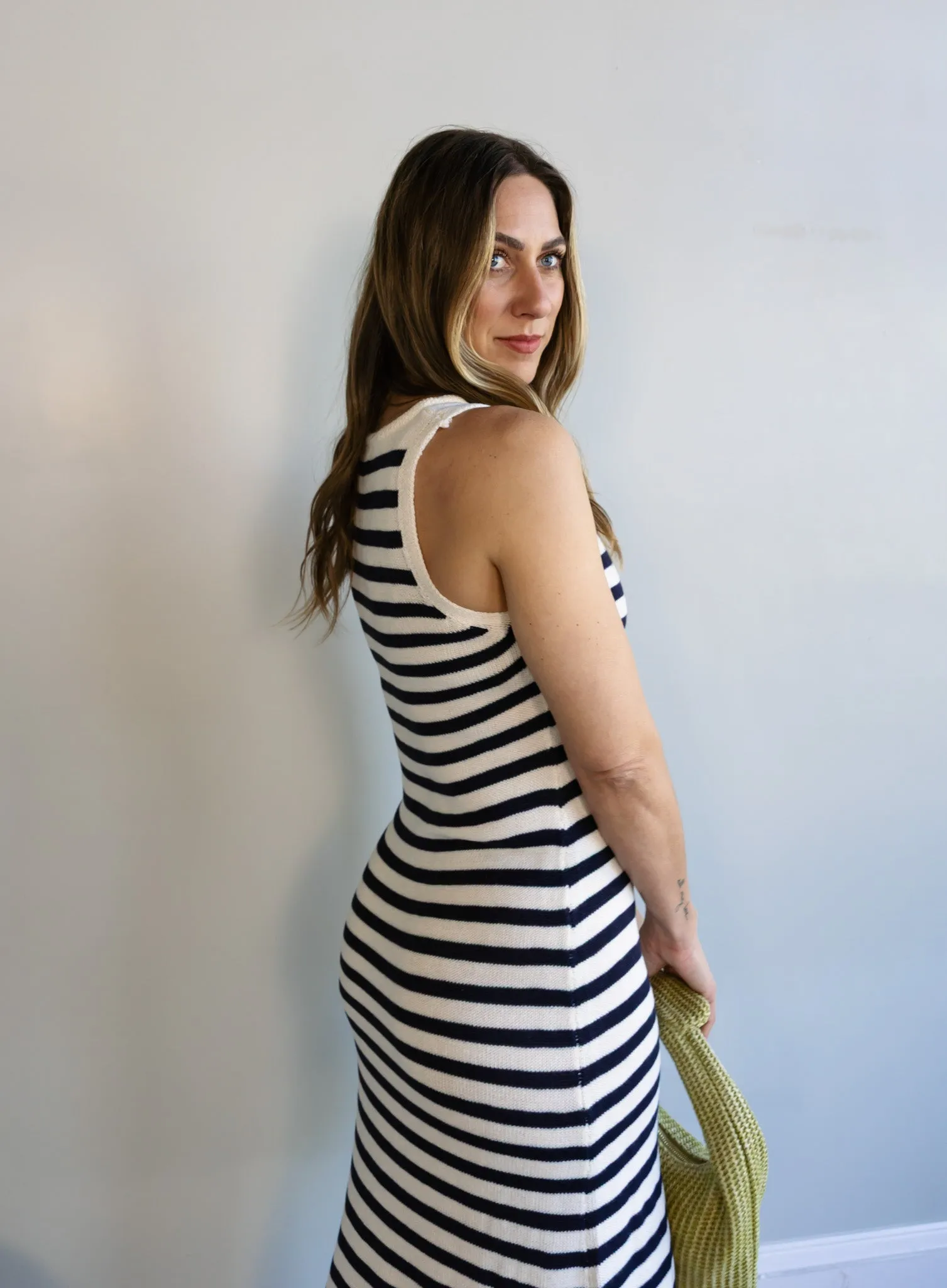 Isla Sleeveless Striped Maxi Dress