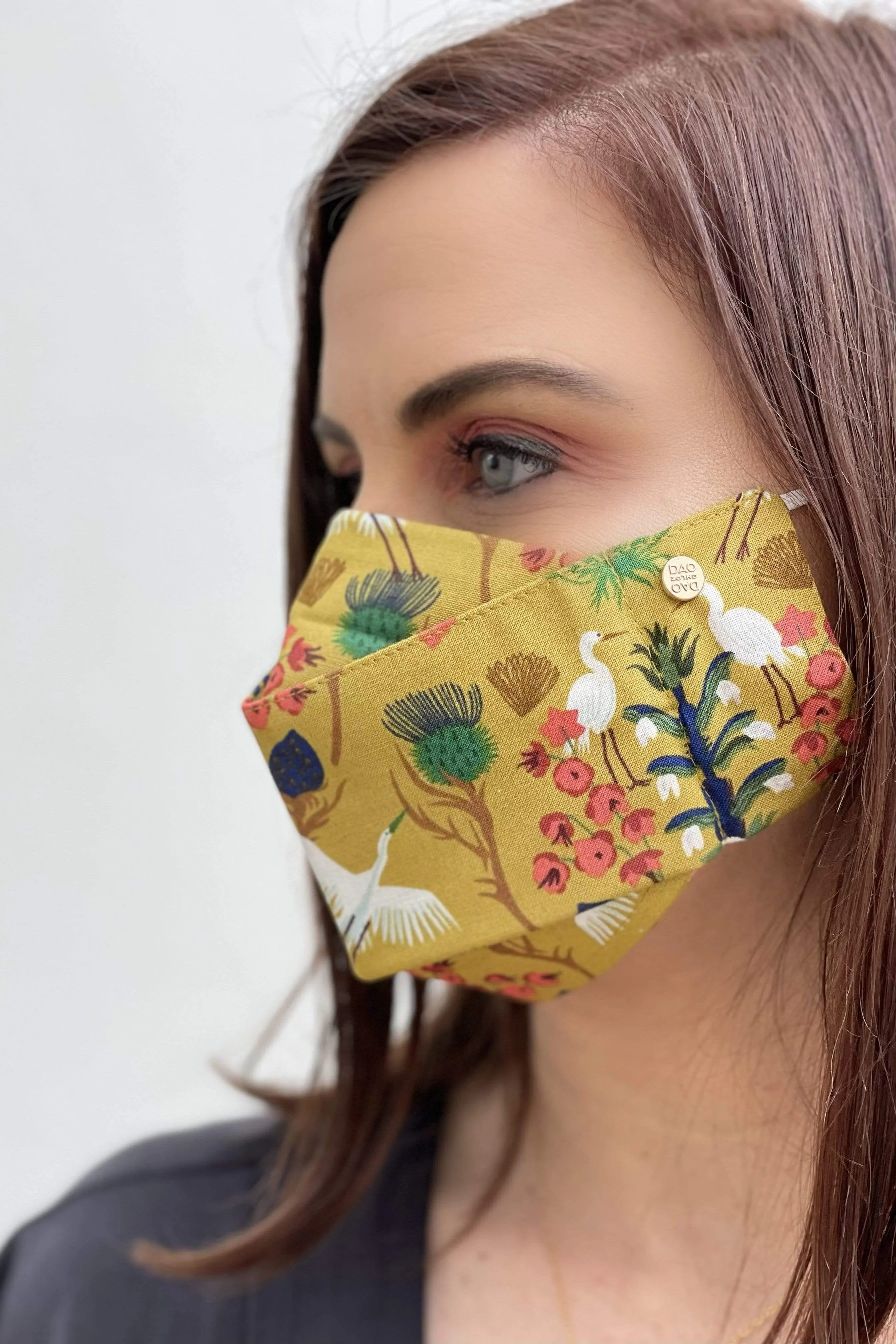 Japanese Garden Box Pleated Mask (with Filter Pocket)