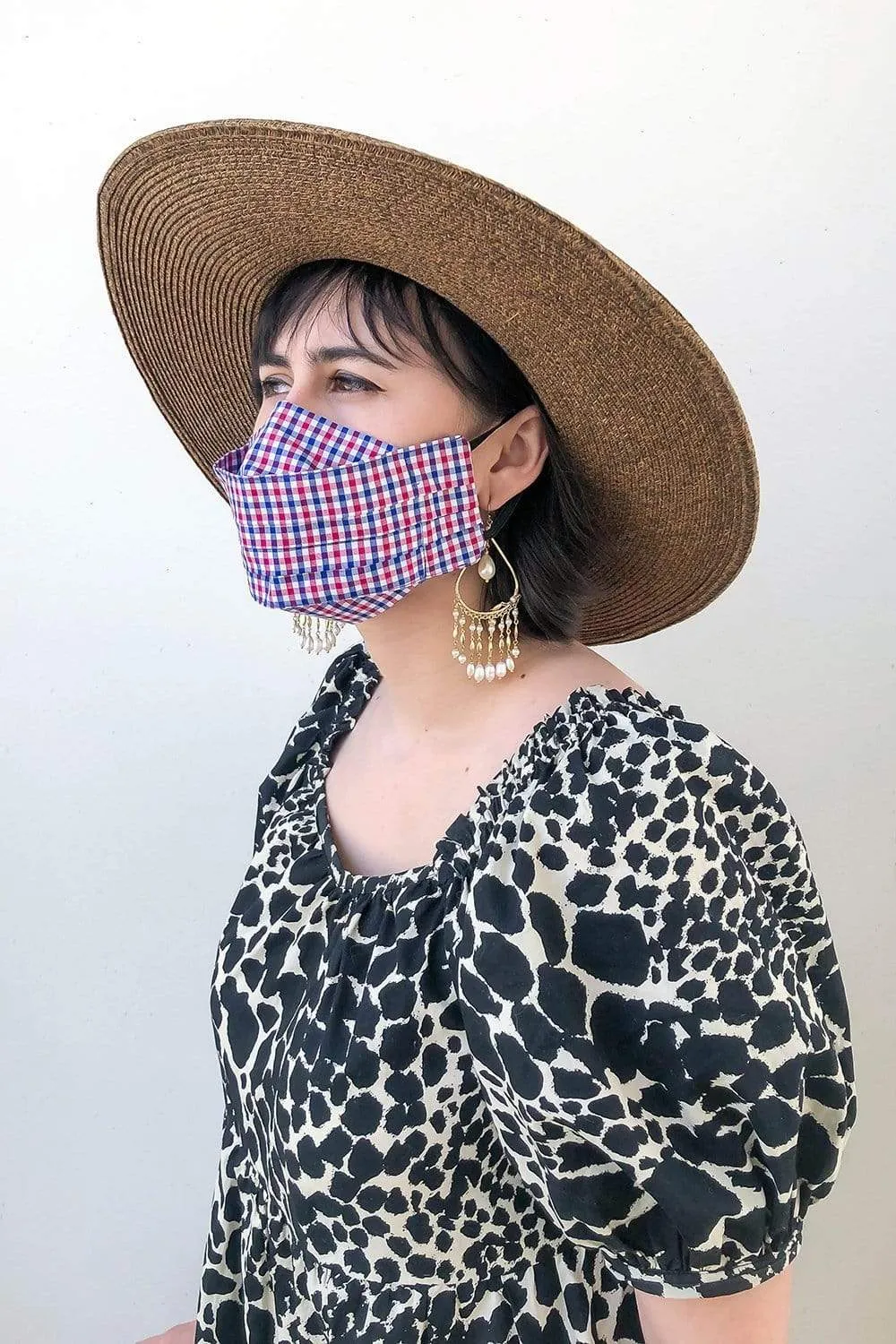 Japanese Garden Box Pleated Mask (with Filter Pocket)