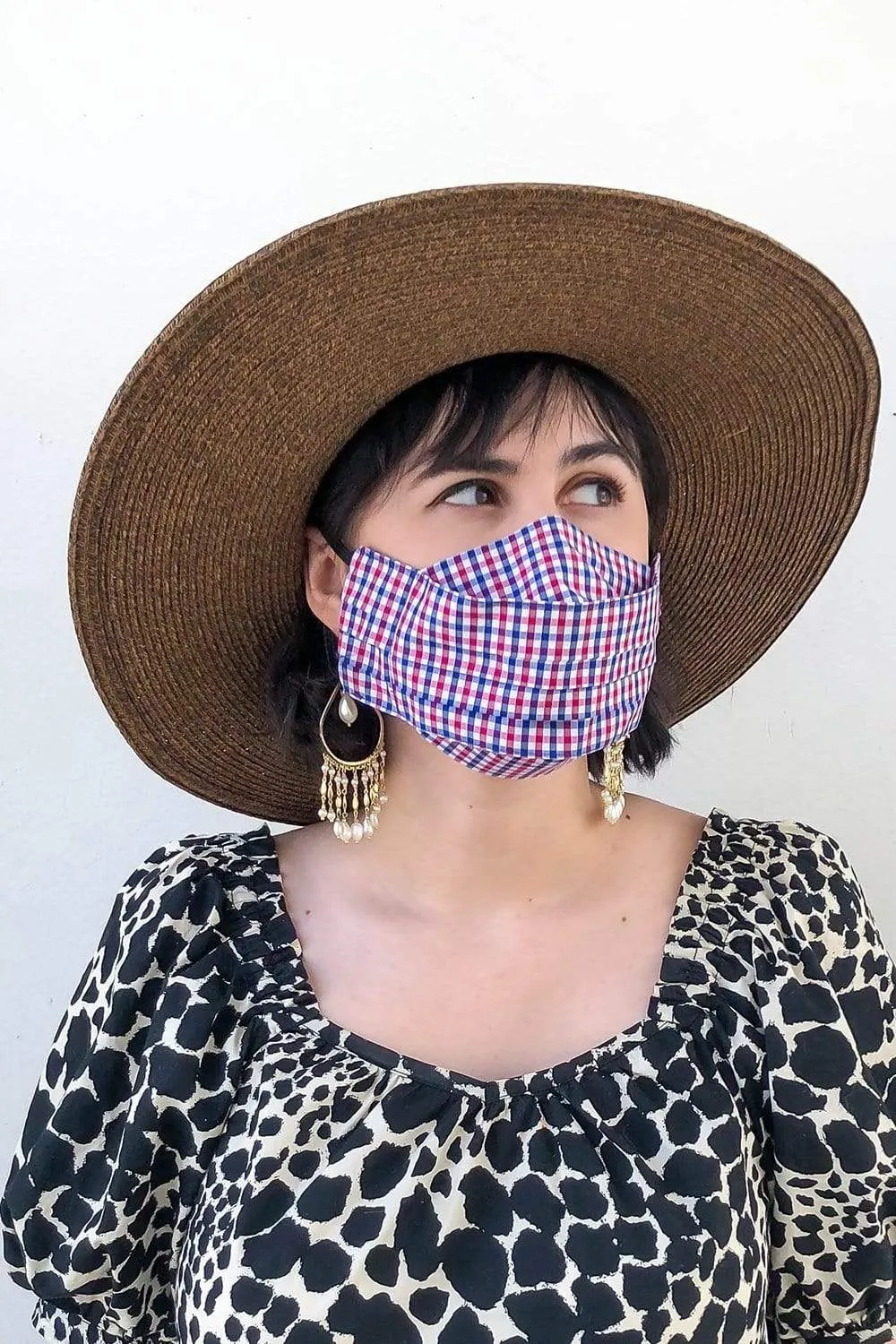 Japanese Garden Box Pleated Mask (with Filter Pocket)