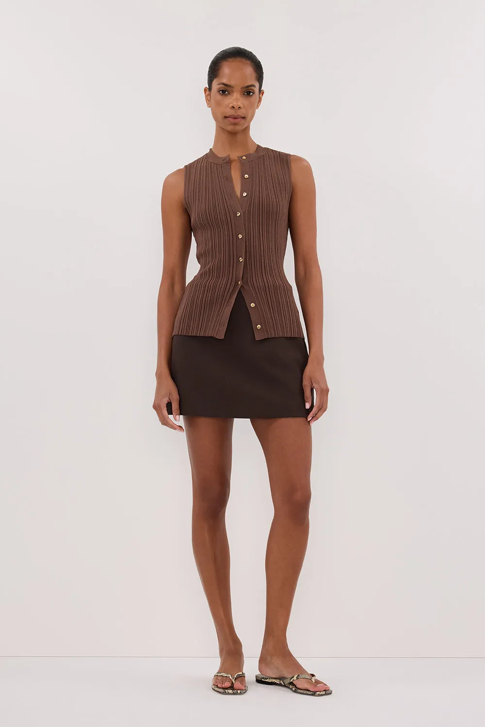 JASMINE MOCHA KNIT TOP