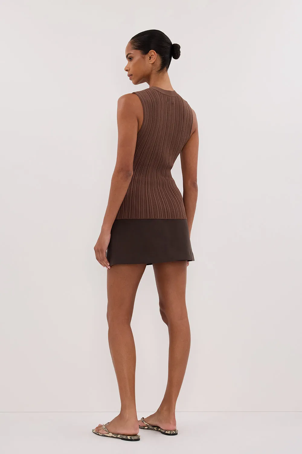 JASMINE MOCHA KNIT TOP