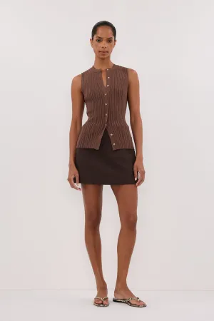 JASMINE MOCHA KNIT TOP