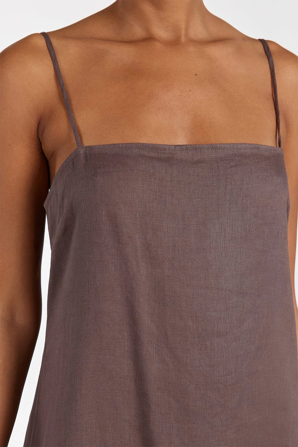 JEM CHOC LINEN MAXI DRESS