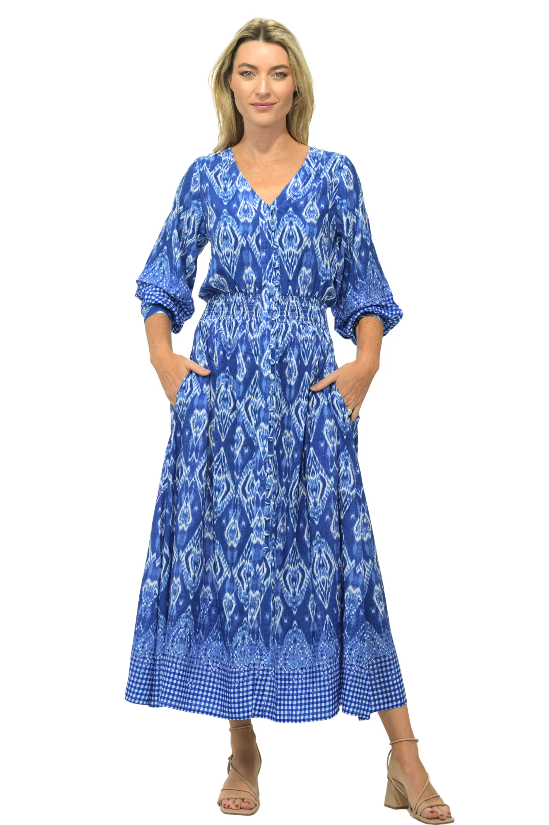 Kelsey Dress Long / Marine
