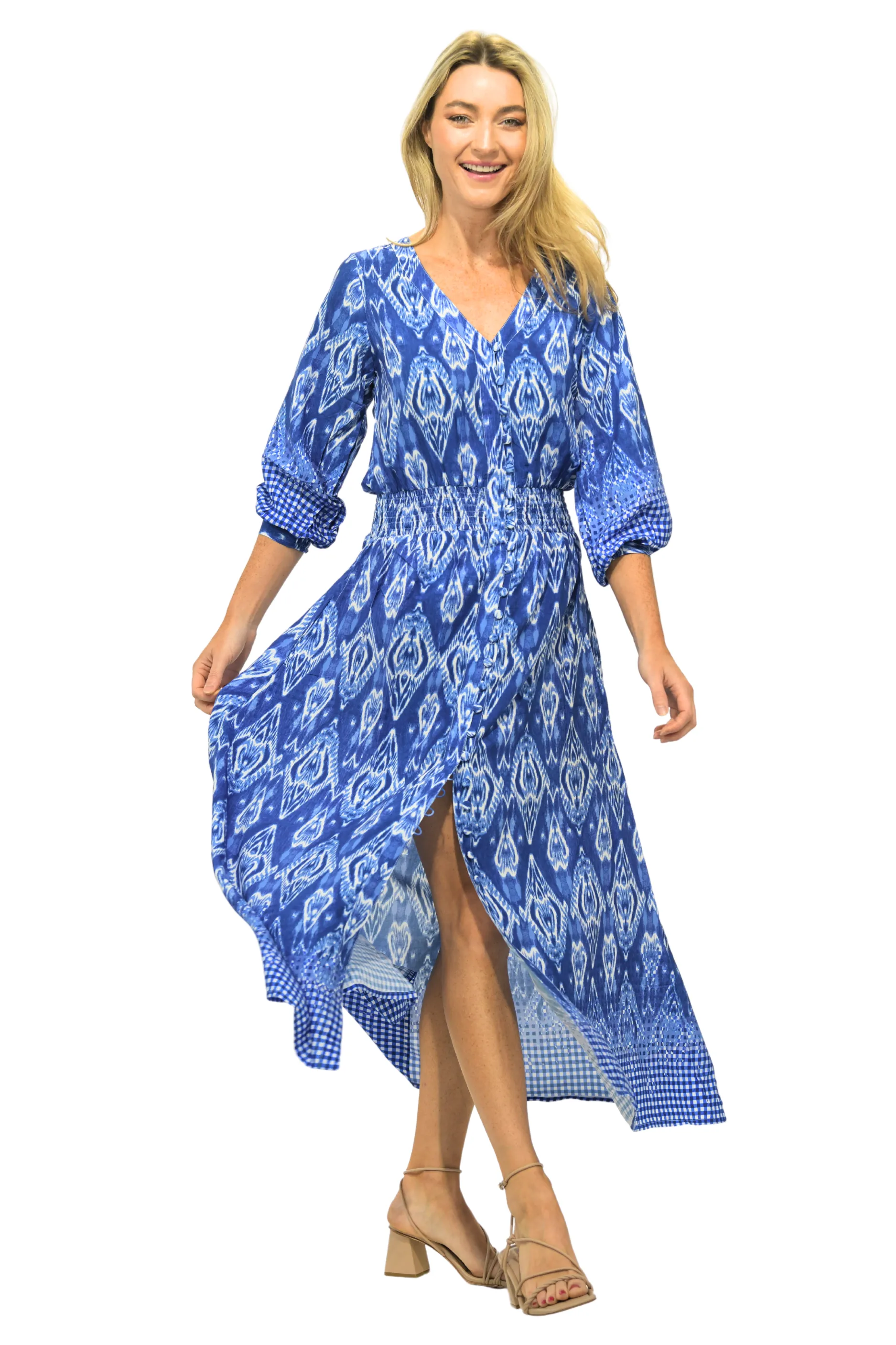 Kelsey Dress Long / Marine