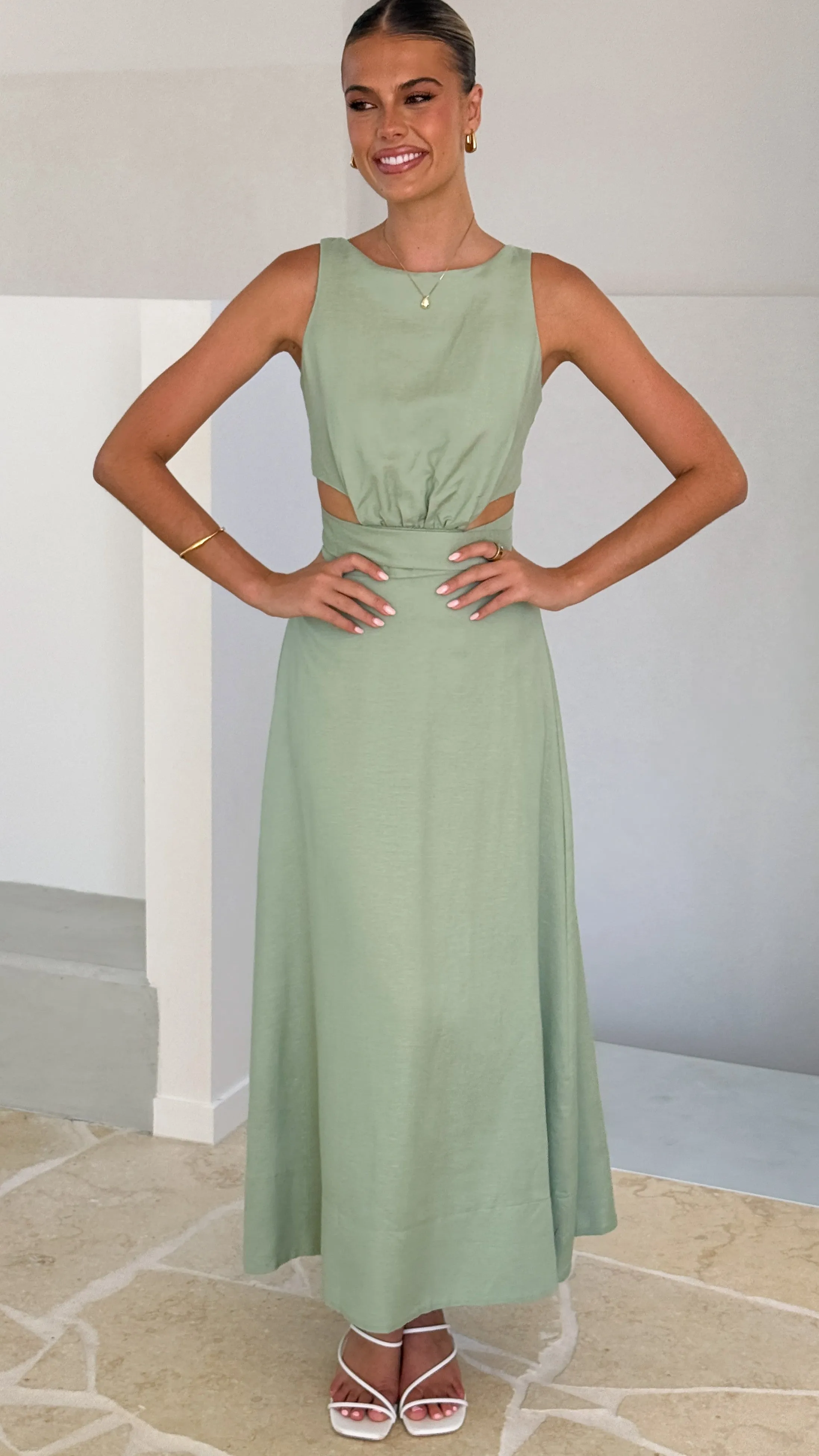 Kimberley Maxi Dress - Sage