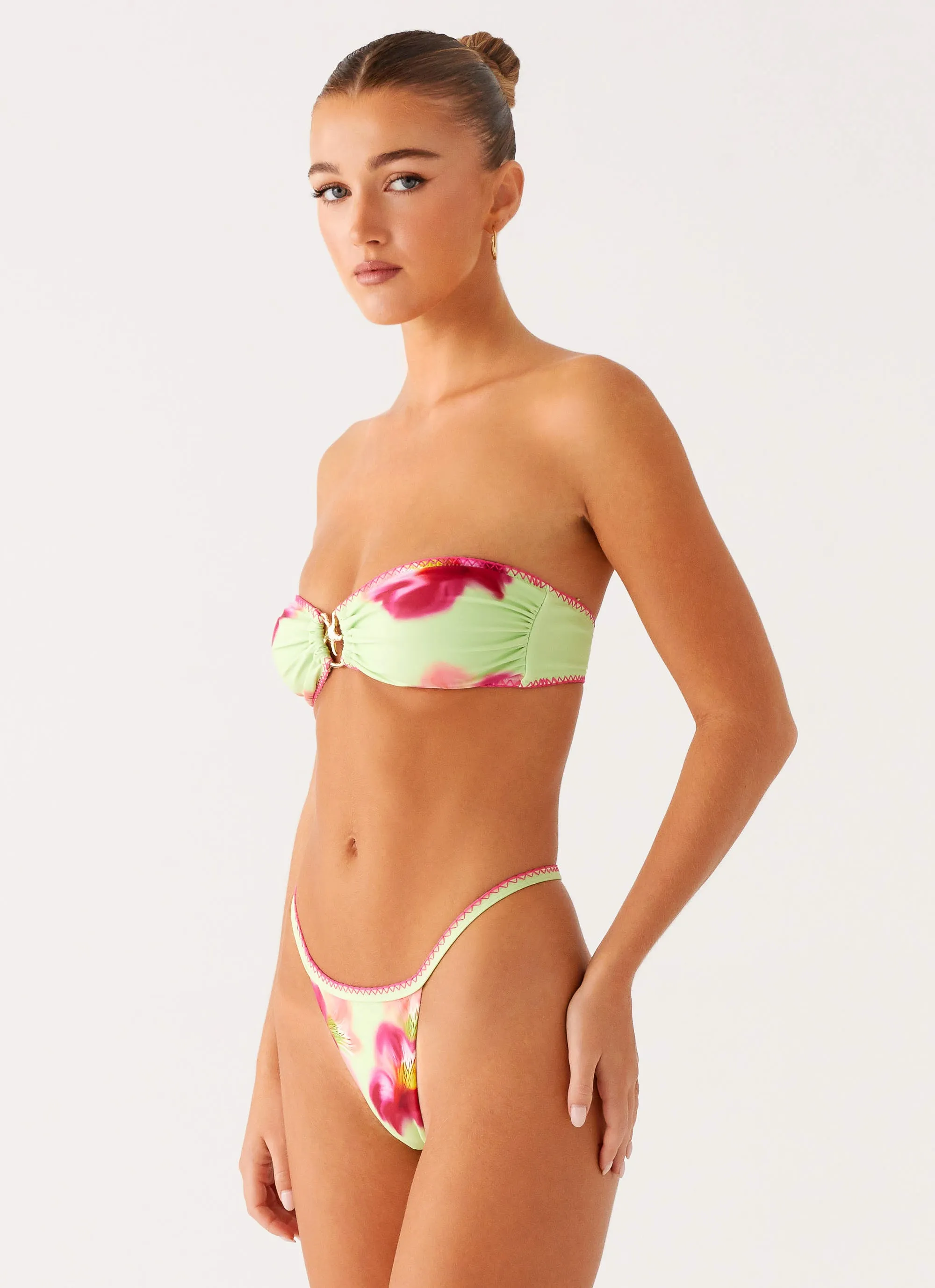 Laurel Bikini Top - Green Tropical