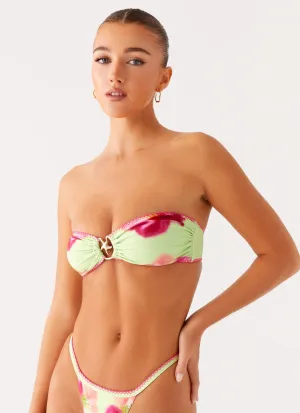 Laurel Bikini Top - Green Tropical