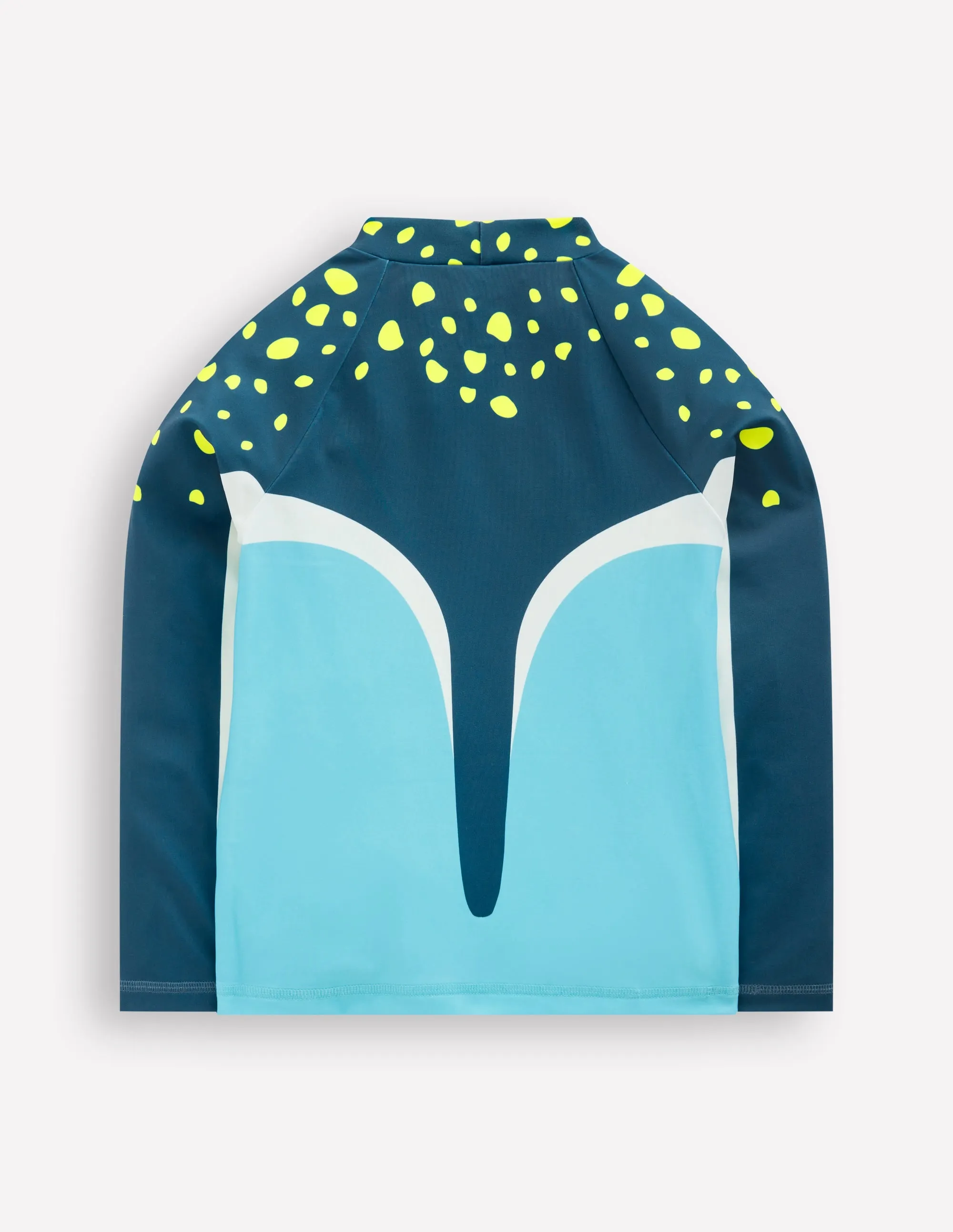 Logo Rash Vest-Caribbean Blue Stingray