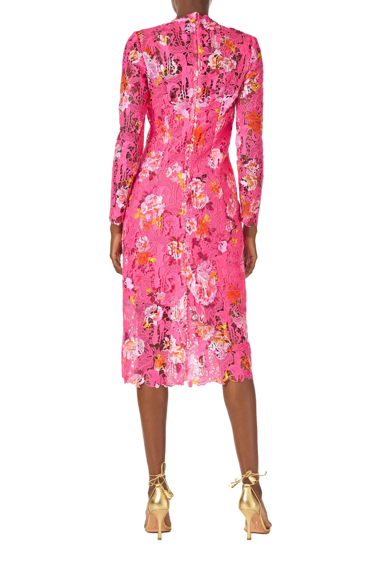 Long Sleeve Lace Sheath Dress