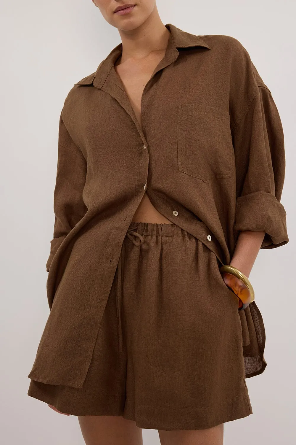 LUNE FONDANT LINEN SHORT