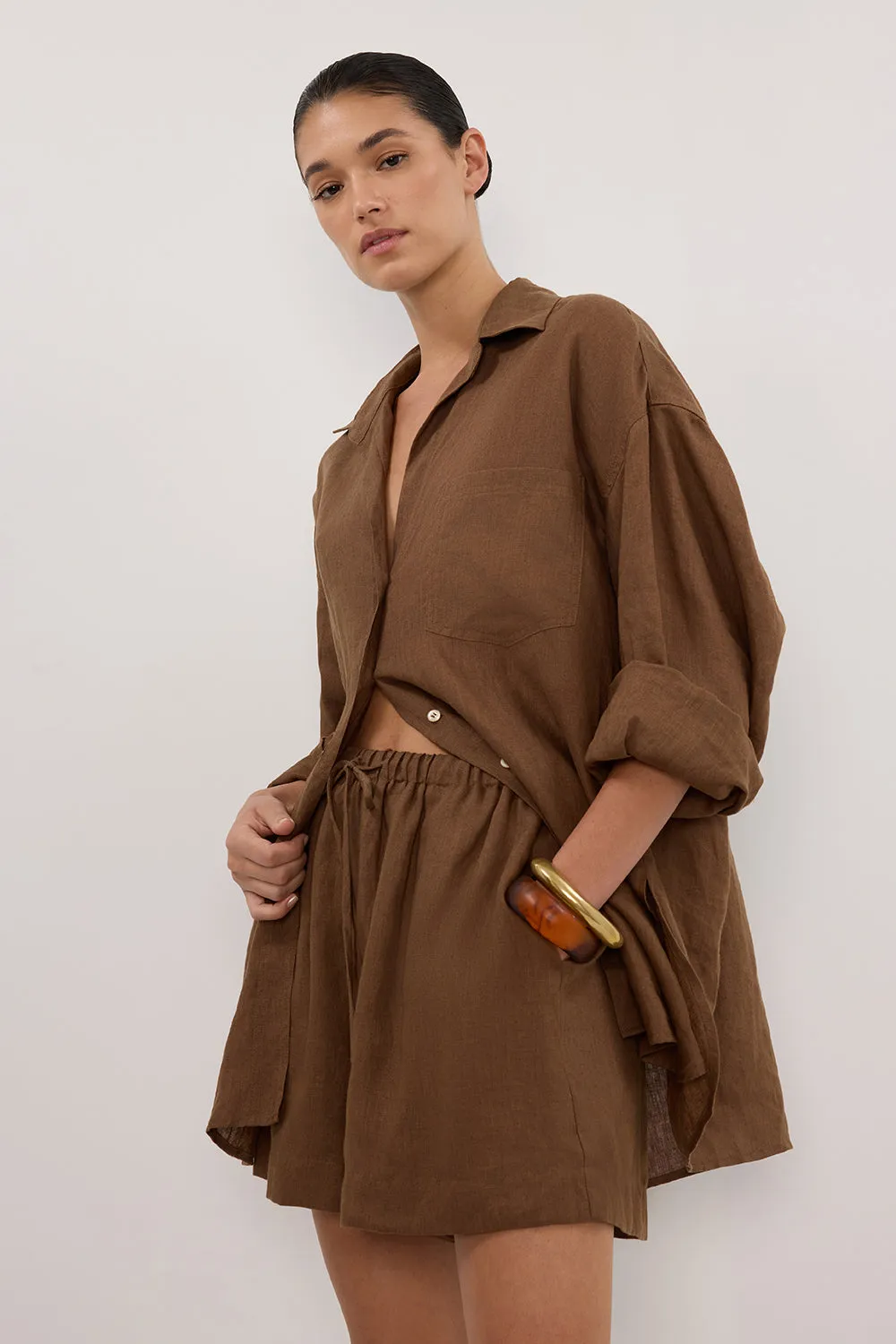 LUNE FONDANT LINEN SHORT