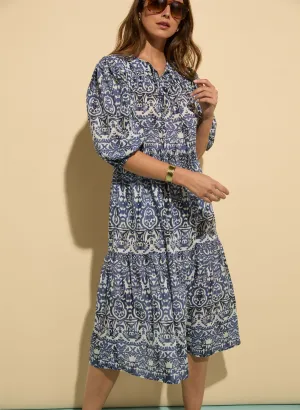 Mathilda Organic Cotton Kaftan Dress