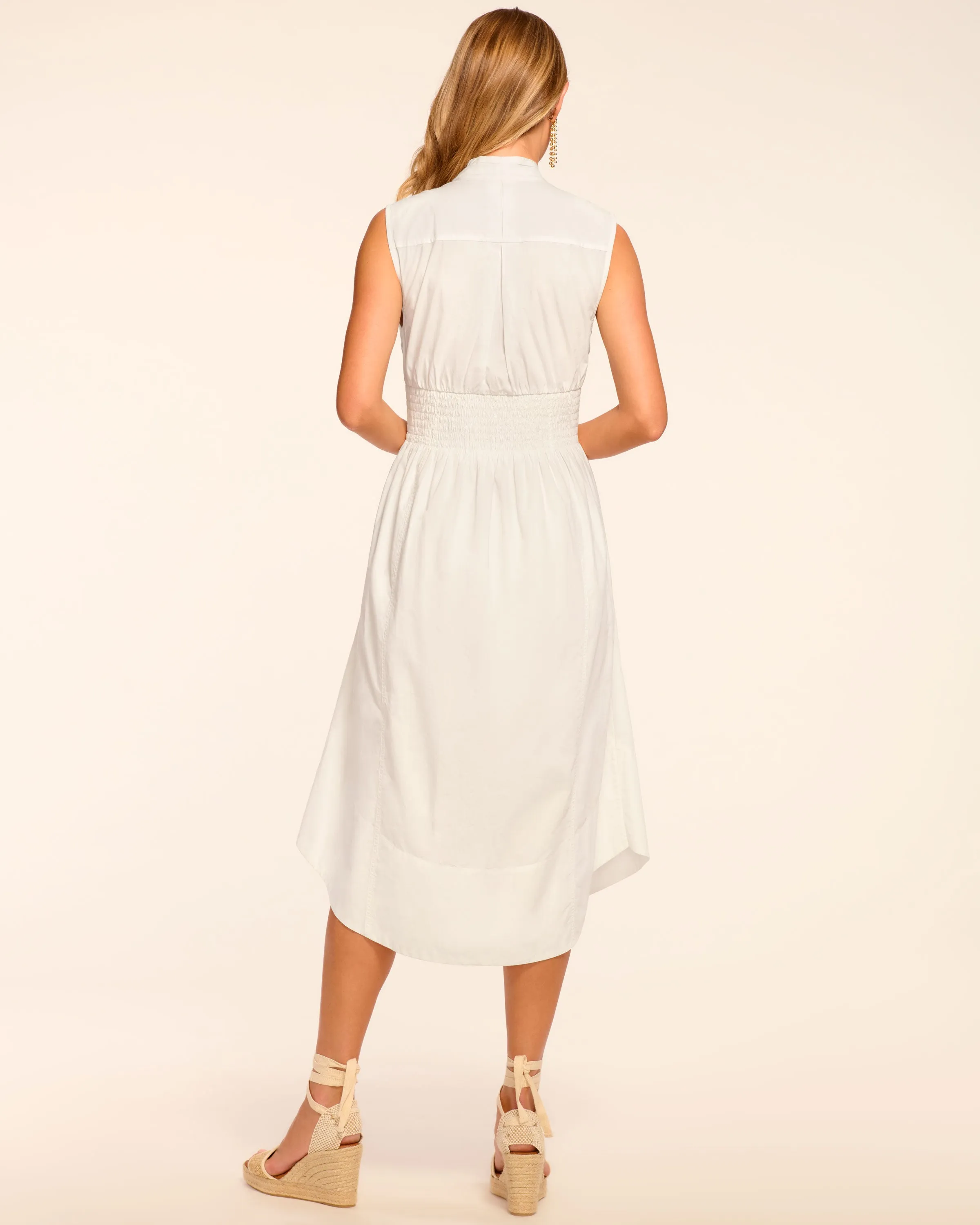 Meg Sleeveless Cotton Poplin Midi Dress