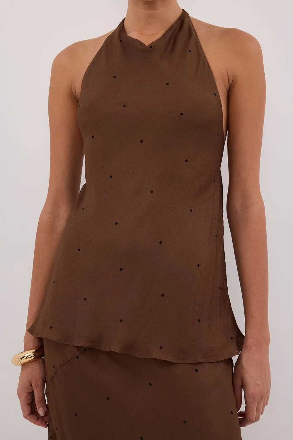 MELROSE FONDANT HALTER TOP