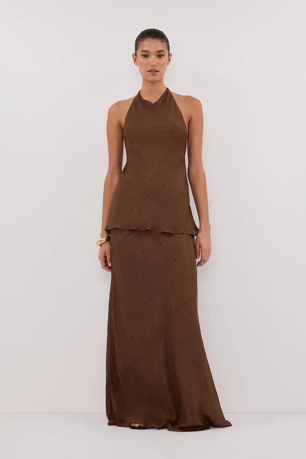 MELROSE FONDANT HALTER TOP