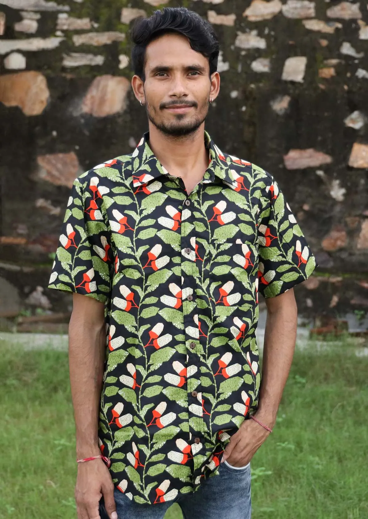 Men's Cotton Shirt Oak