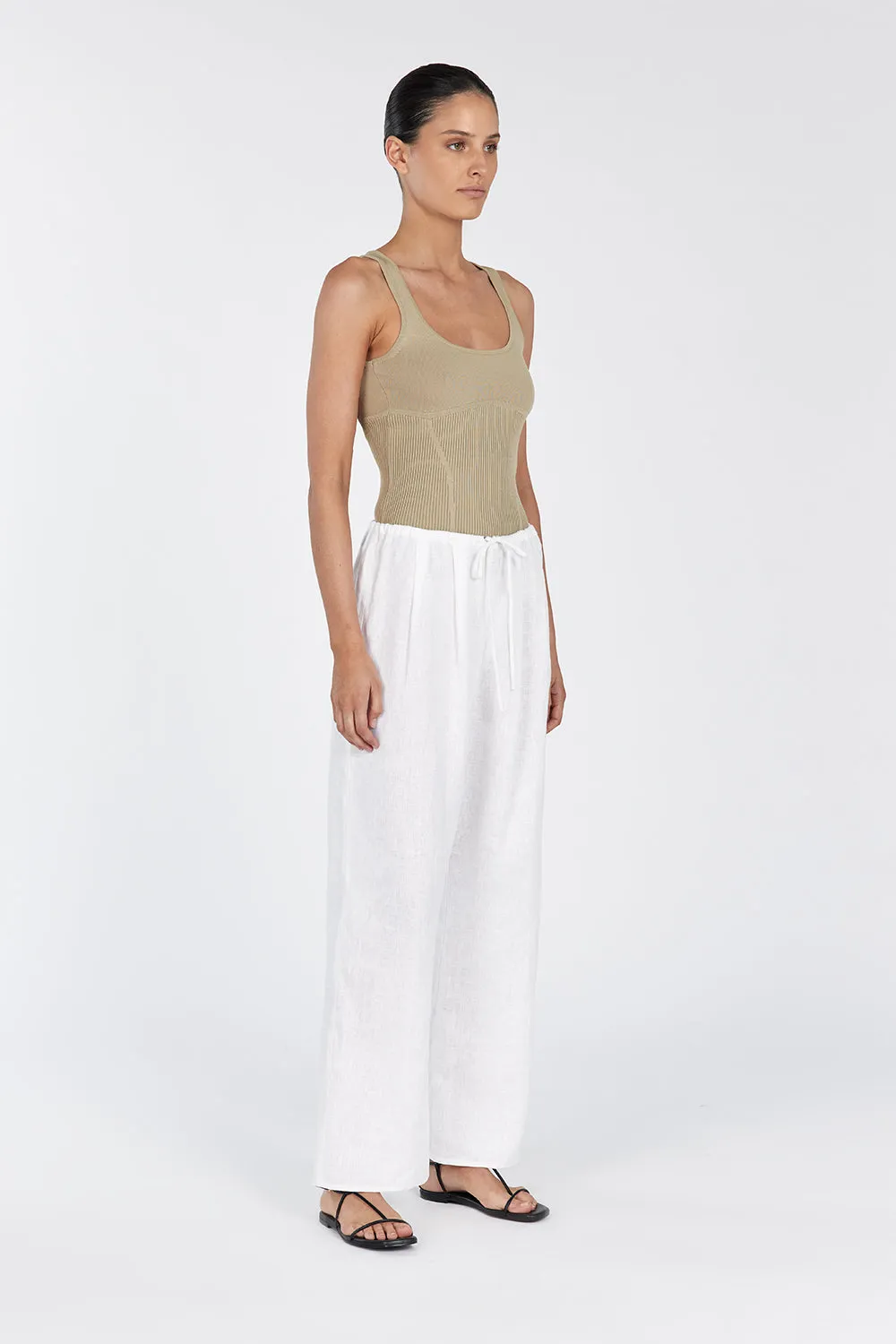 MILO PUTTY SLEEVELESS KNIT TOP