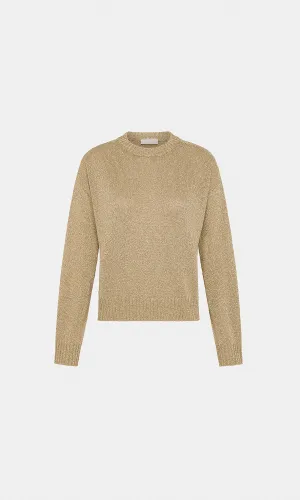 Momoni Karasu Lurex Sweater - Gold
