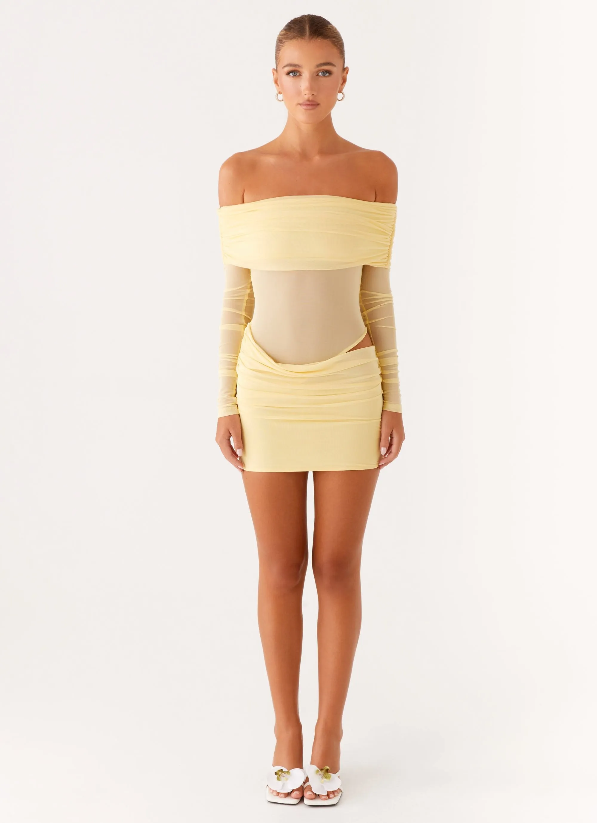 No Doubt Mini Dress - Yellow