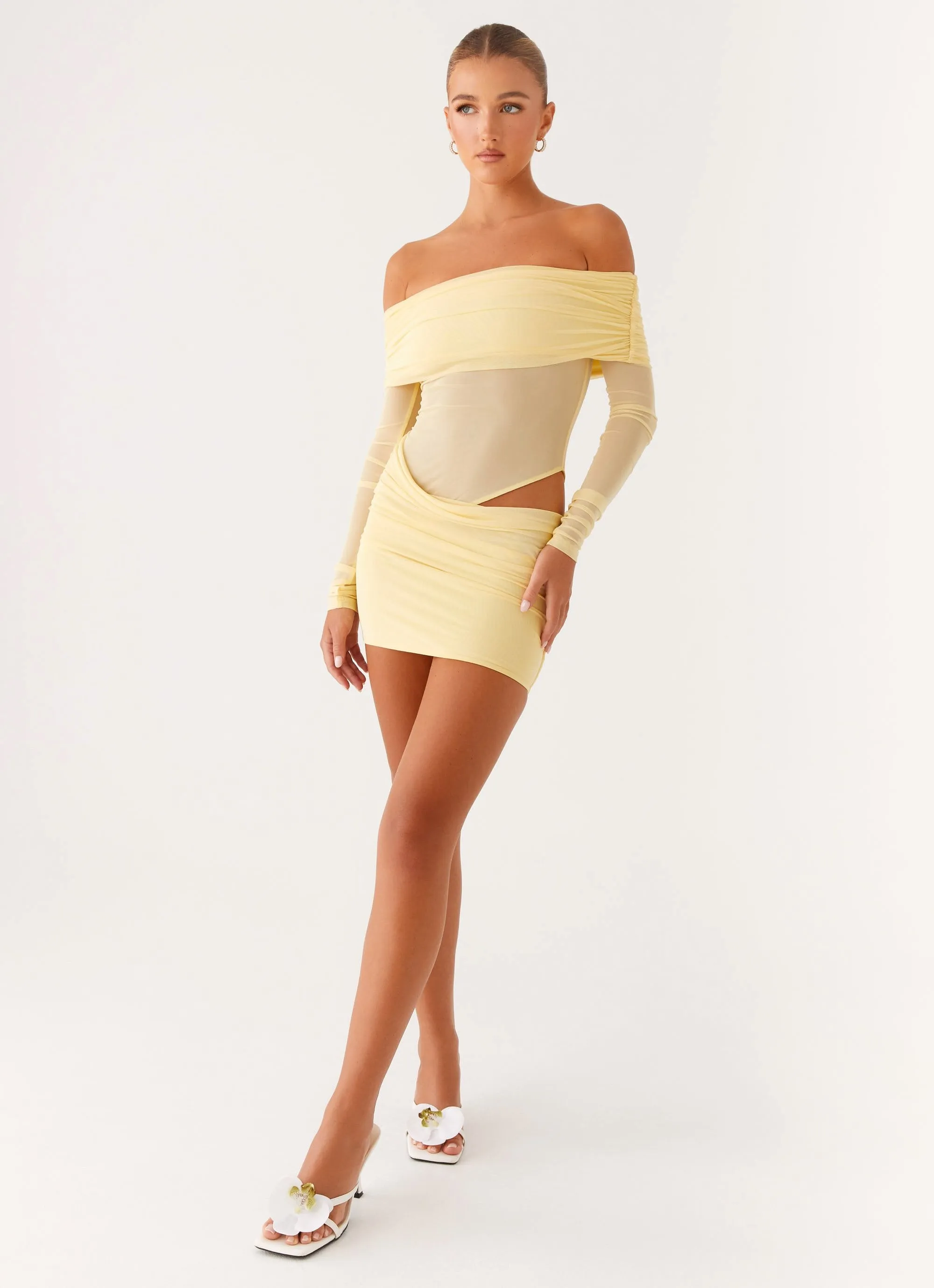 No Doubt Mini Dress - Yellow