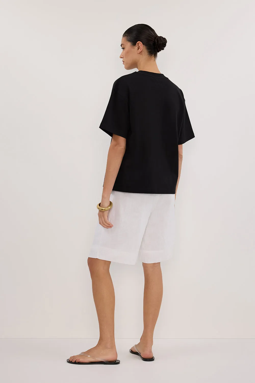 NOAH BLACK SIGNATURE COTTON TEE
