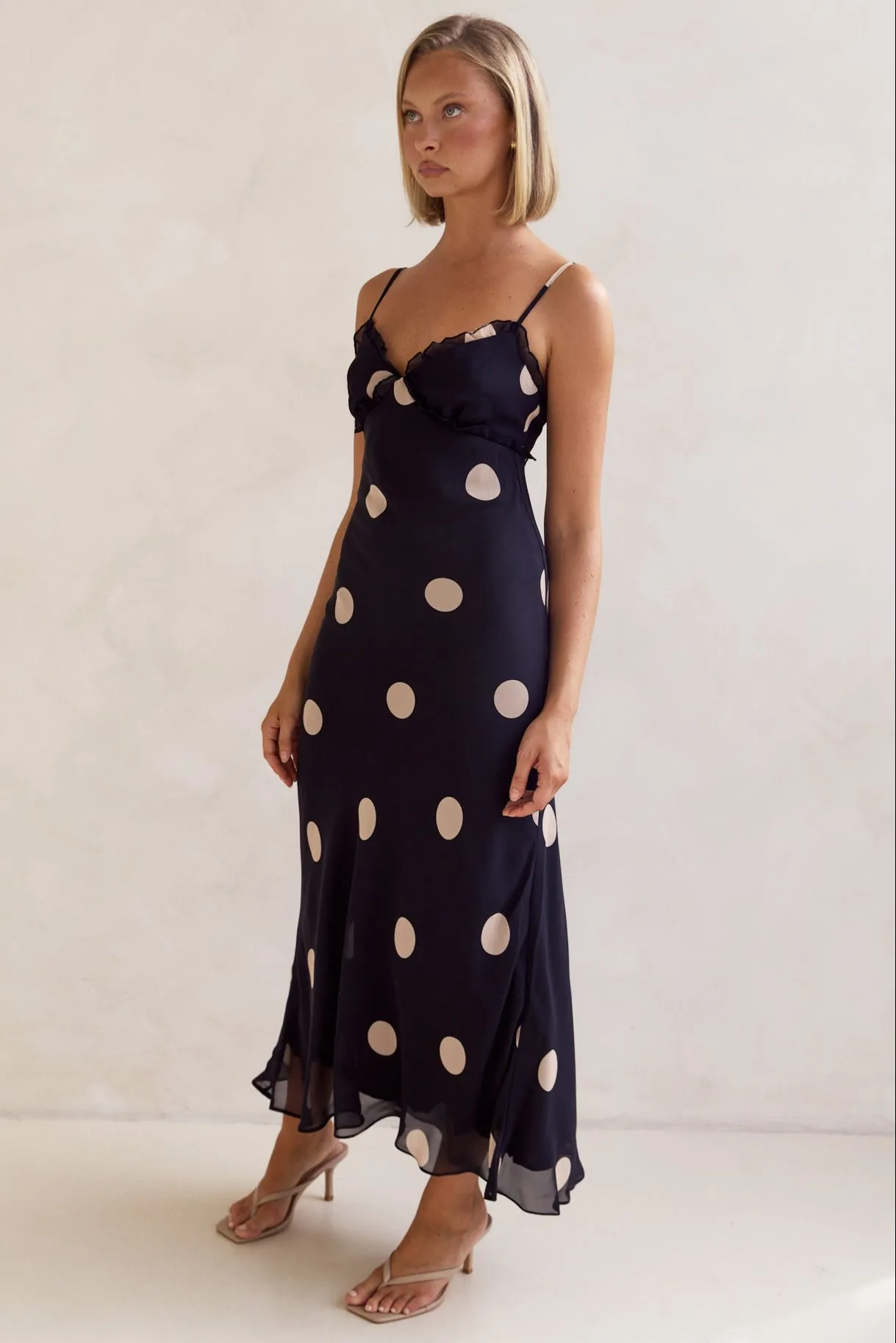 Olivia Midi Dress (Navy)