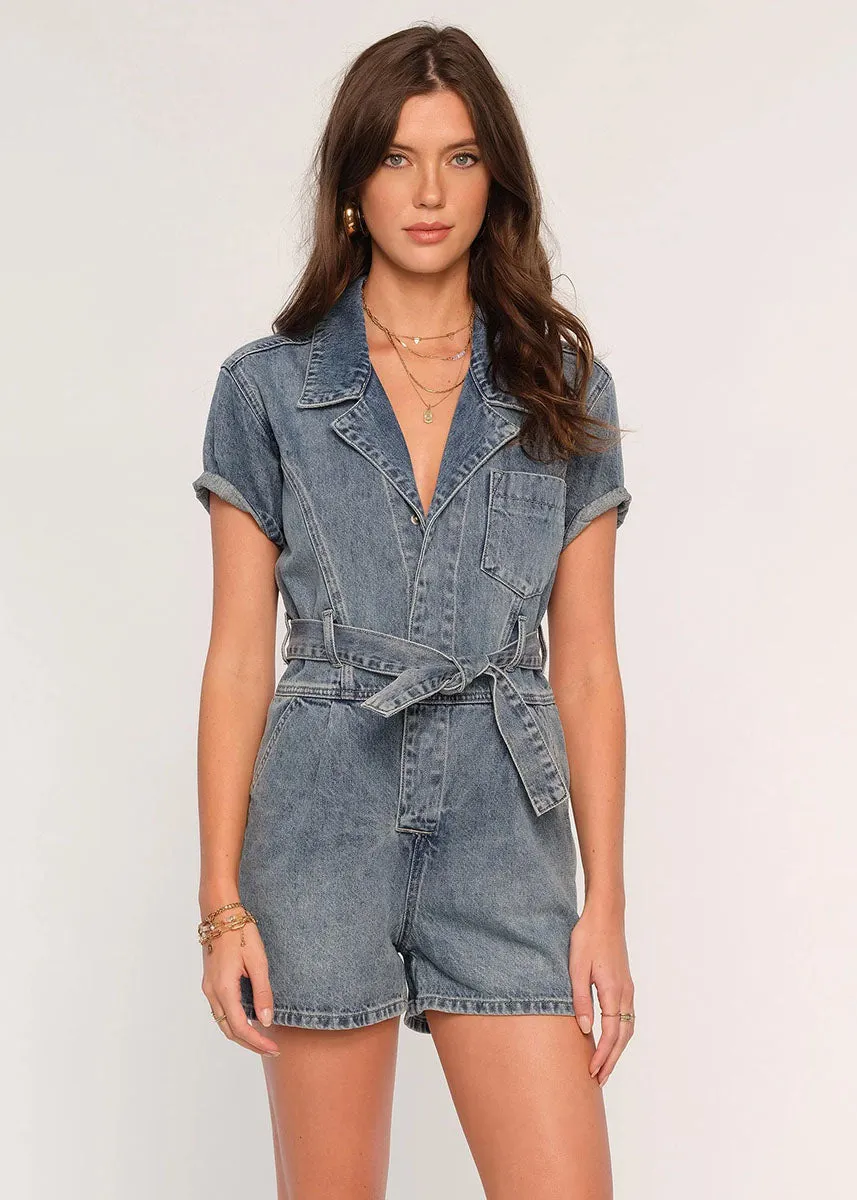 Olivia Romper - Ocean