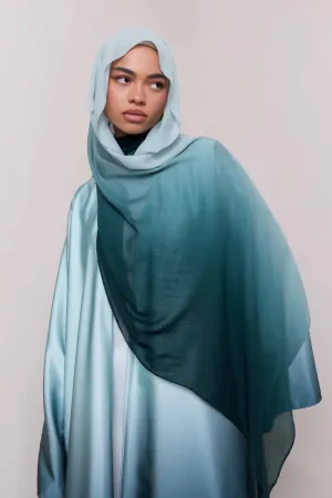 Ombre Modal Hijab - Night Pine