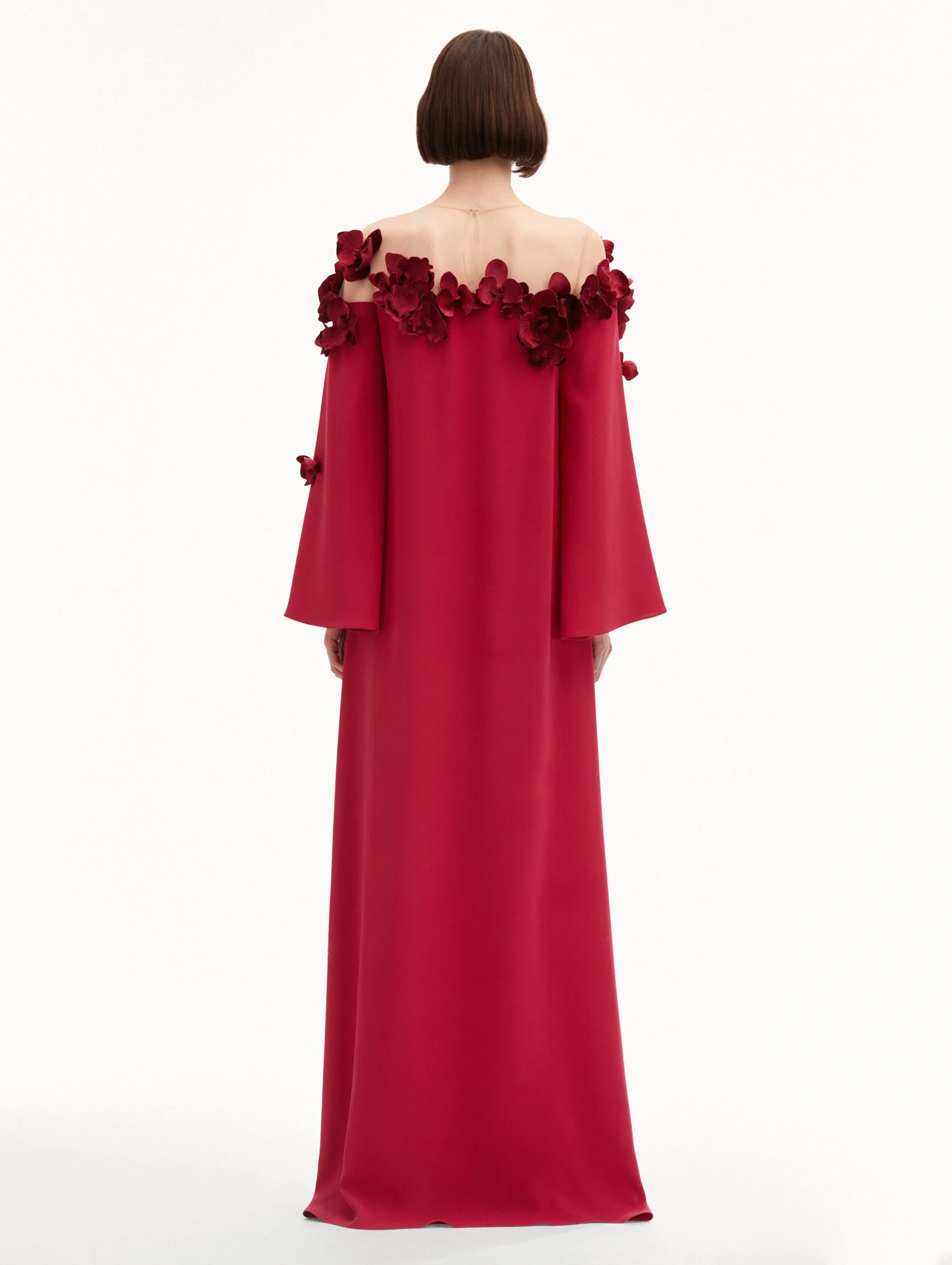 Orchid Illusion Neckline Caftan