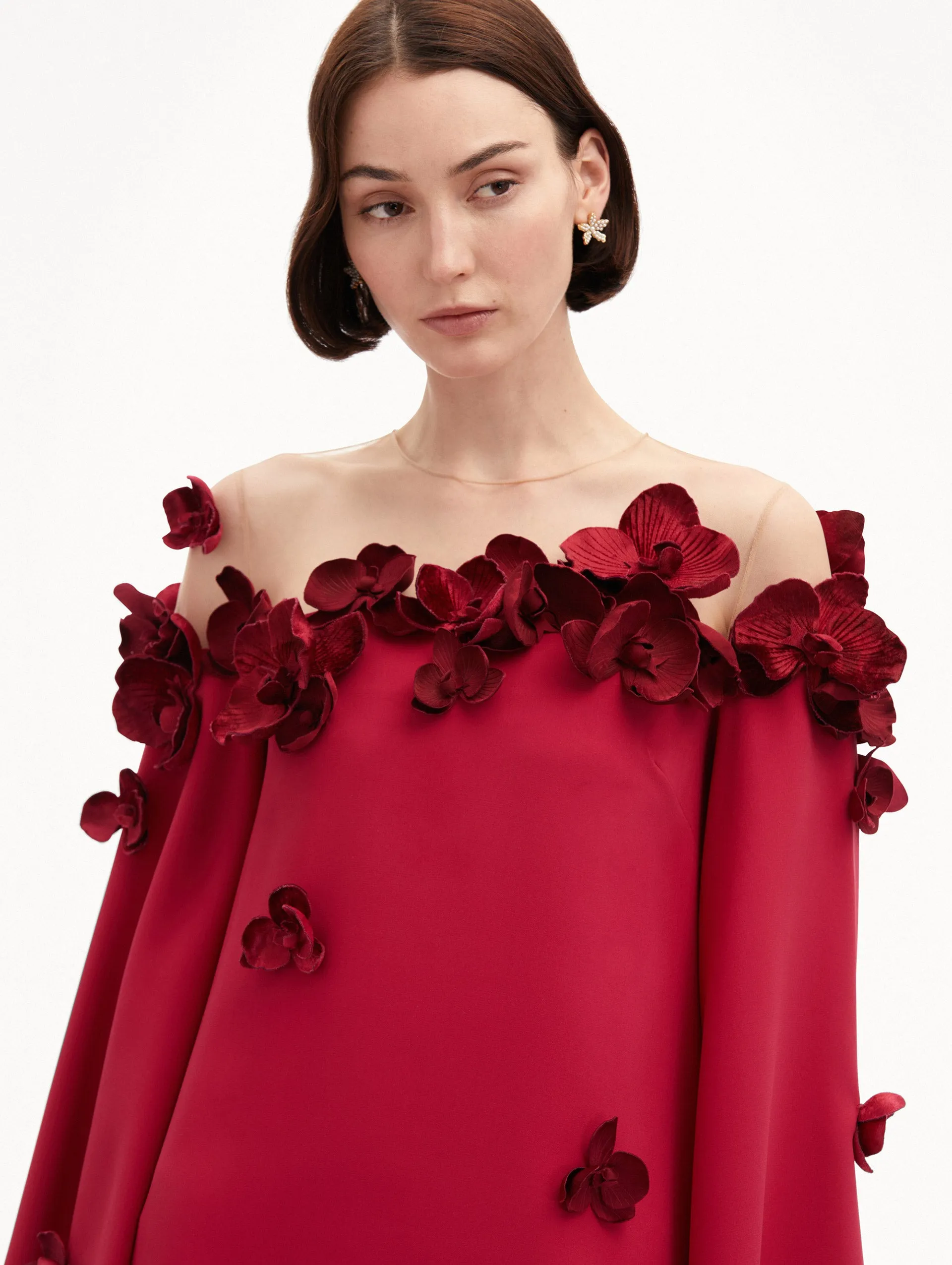 Orchid Illusion Neckline Caftan