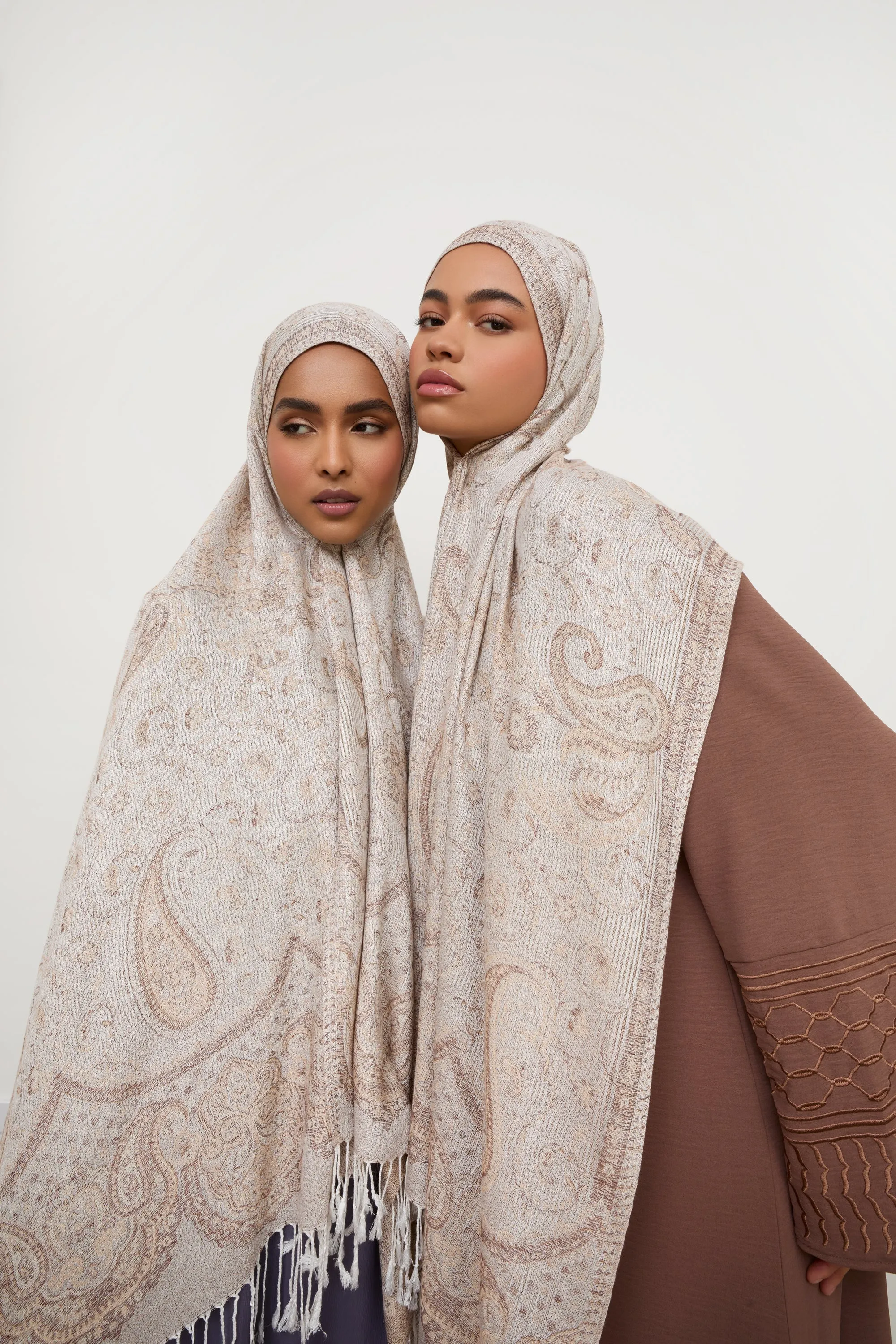 Pashmina Hijab Scarf - Stone