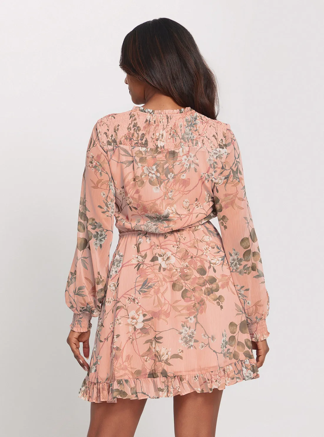 Pink Floral Vanessa Flare Dress