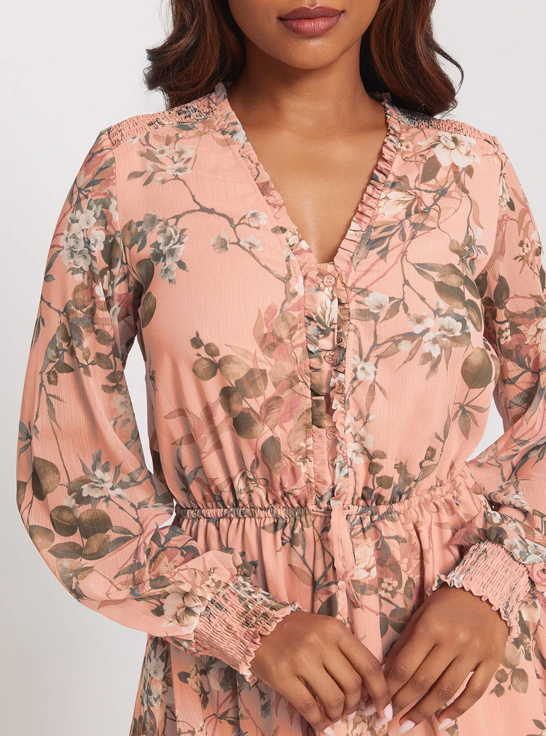 Pink Floral Vanessa Flare Dress