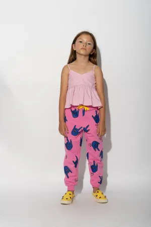 PINK HANDS PRINT SWEATPANTS