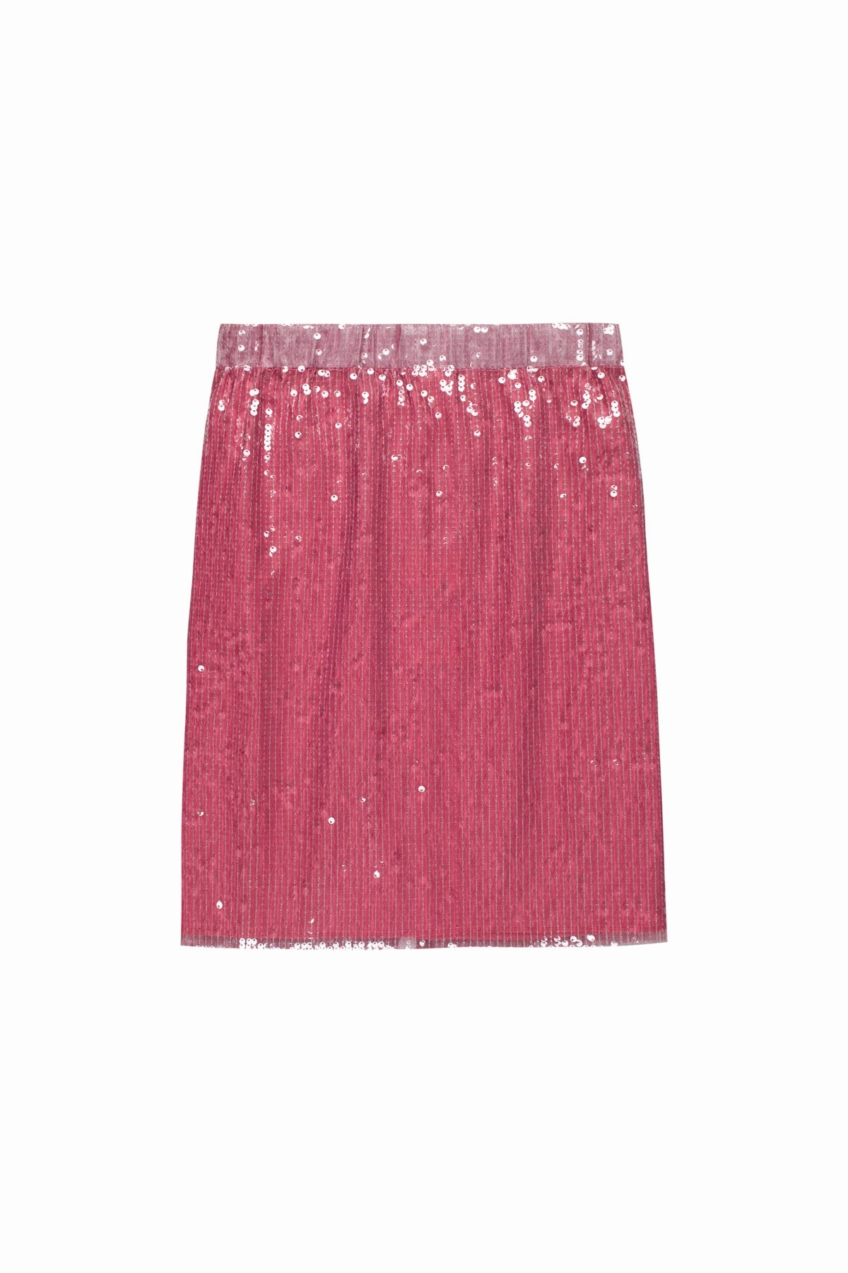 PINK SEQUIN SKIRT