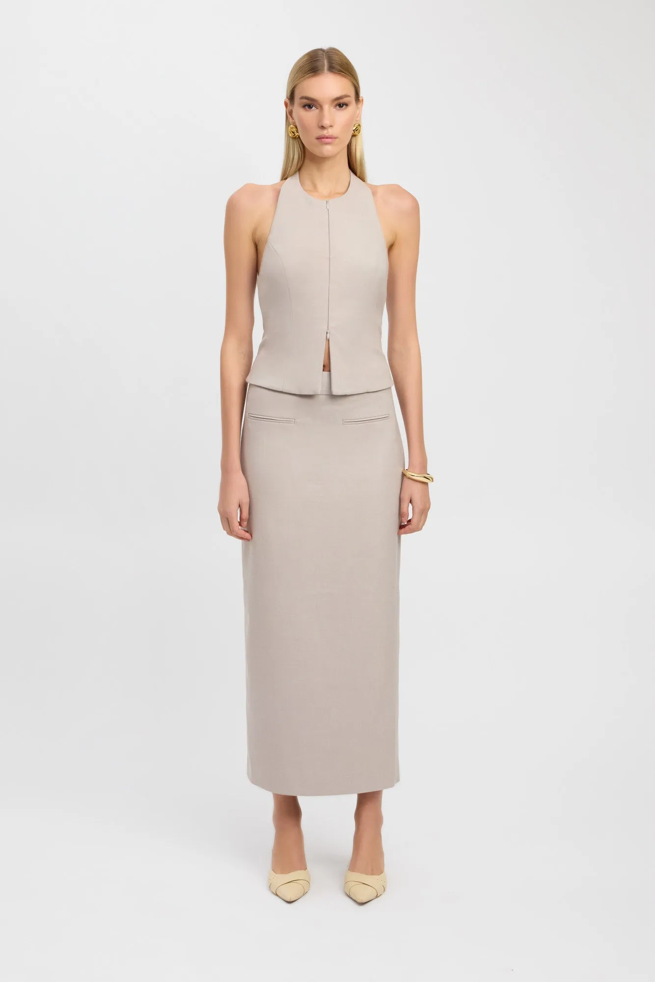 Raine Zip Front Top