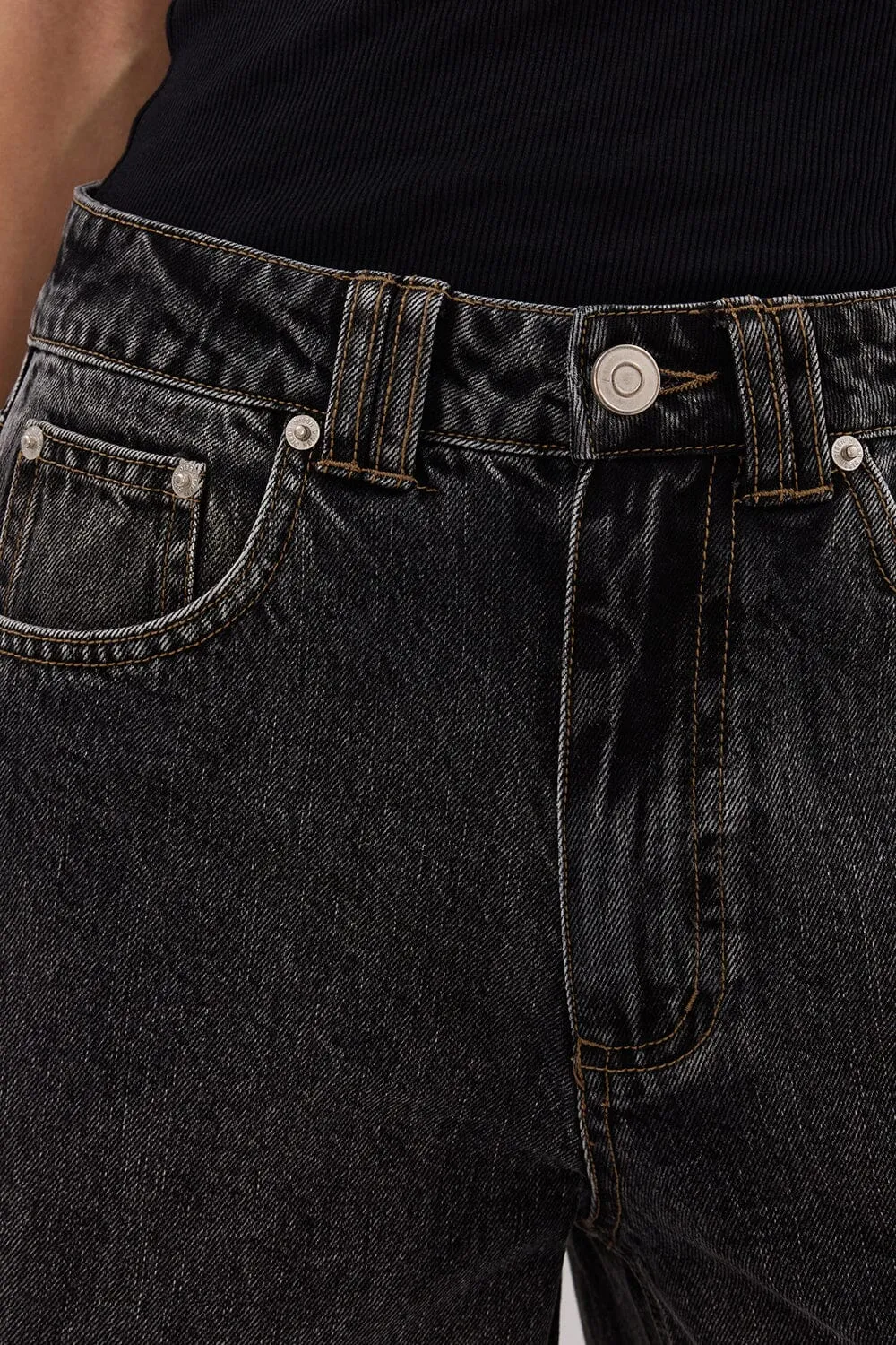 REAGAN 2.0 WASHED BLACK TALL SLOUCHY JEAN