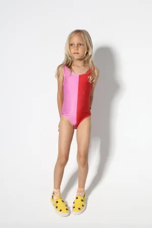 RED AND PINK SWIMSUIT