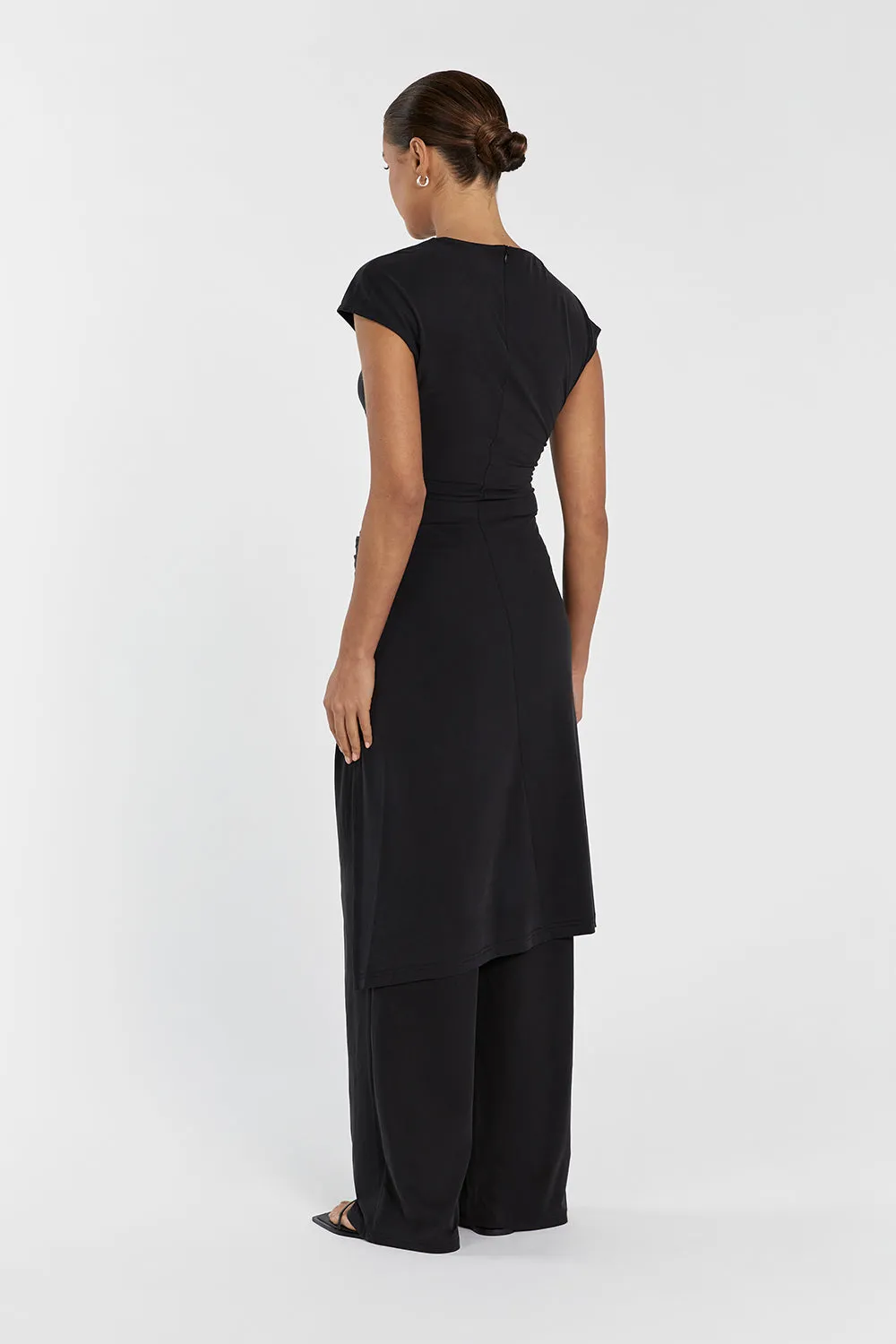 RIO CHARCOAL WIDE LEG MODAL PANT