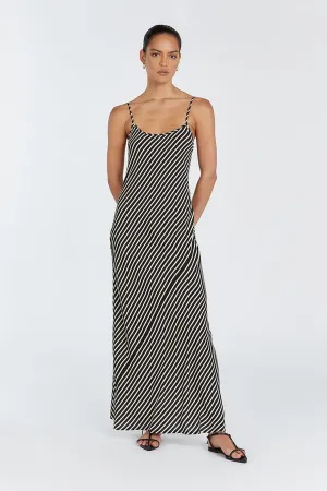 RORY STRIPE SCOOP MAXI DRESS