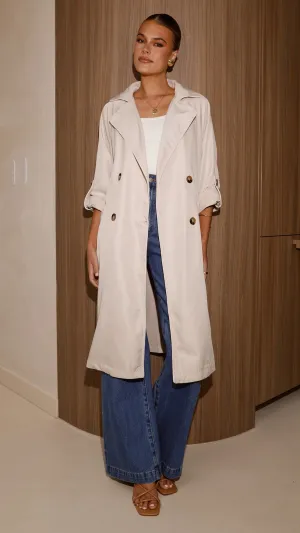 Rylie Trench Coat - Sand