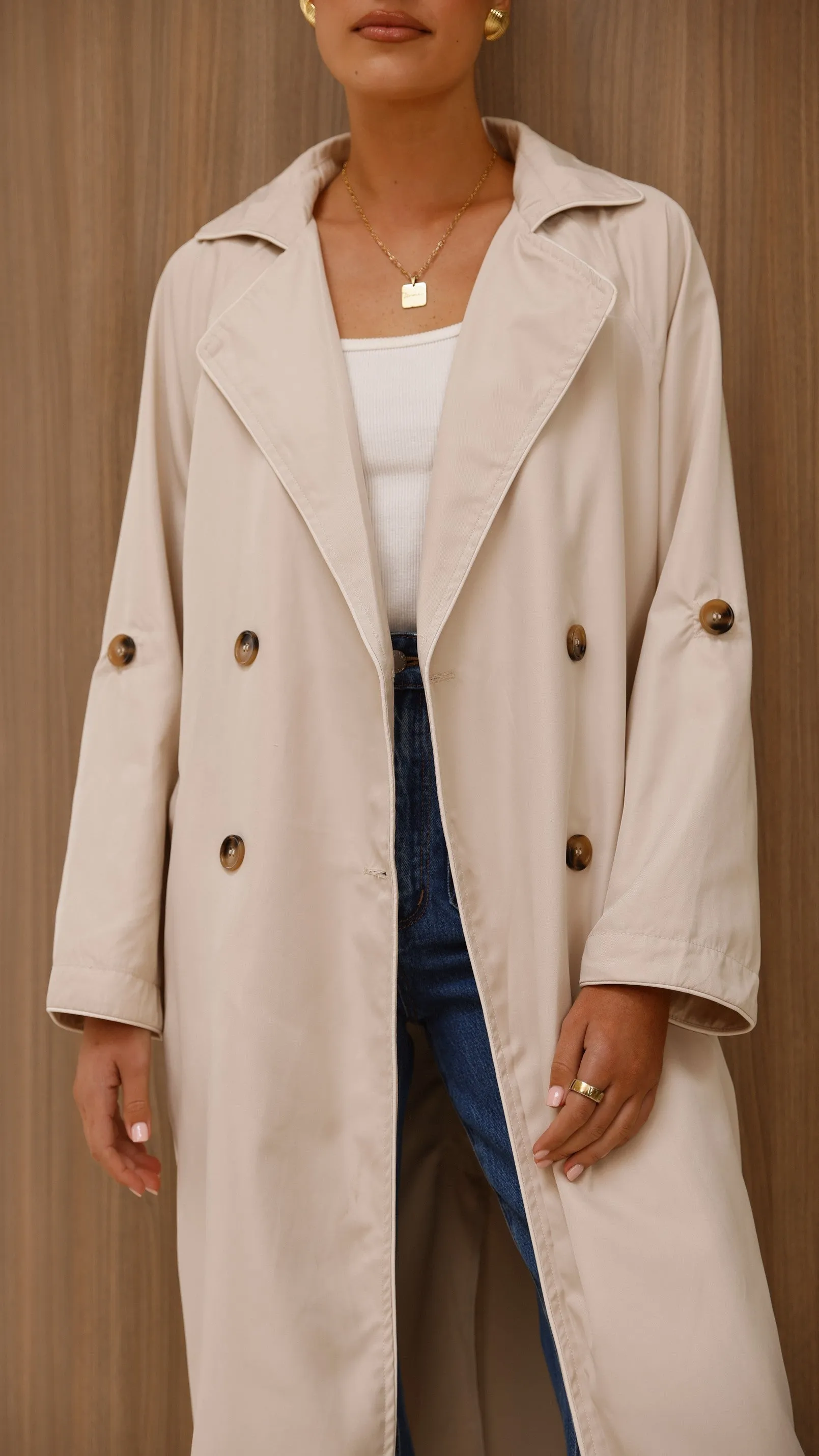 Rylie Trench Coat - Sand