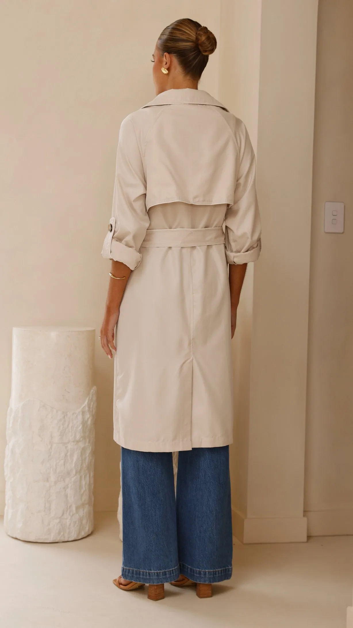 Rylie Trench Coat - Sand